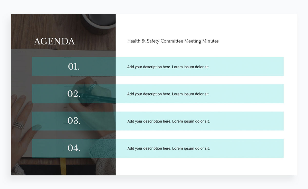 Detail Meeting Minutes Template Powerpoint Nomer 48