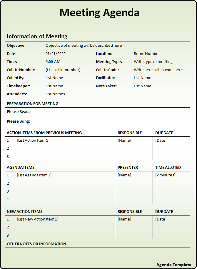 Detail Meeting Request Template Nomer 29