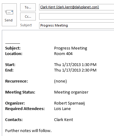 Detail Meeting Request Template Nomer 32