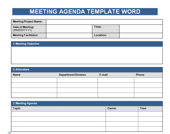 Detail Meeting Template Excel Nomer 3