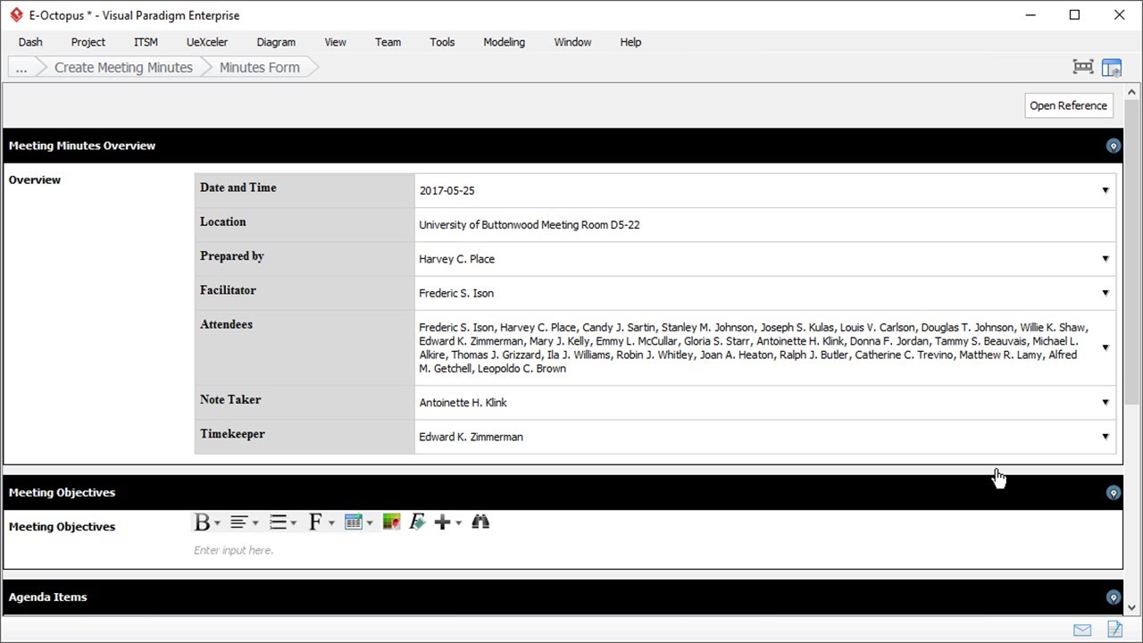 Detail Meeting Template Excel Nomer 28