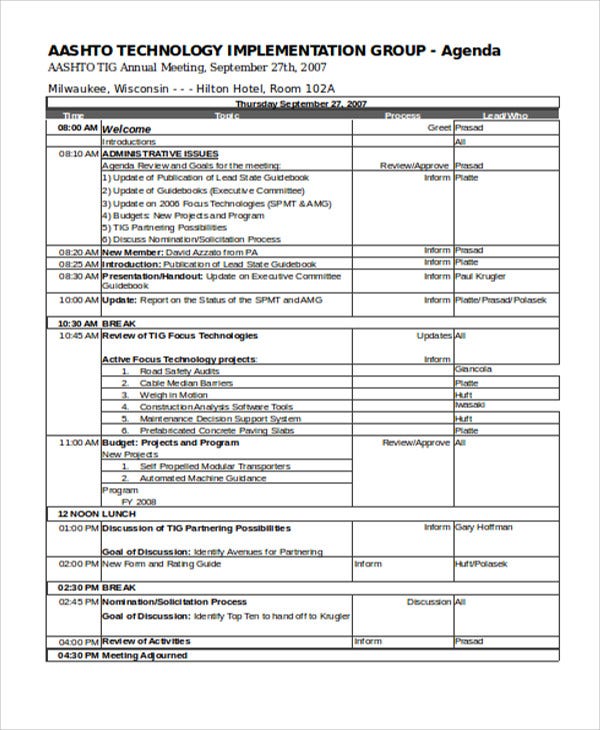 Detail Meeting Template Excel Nomer 50