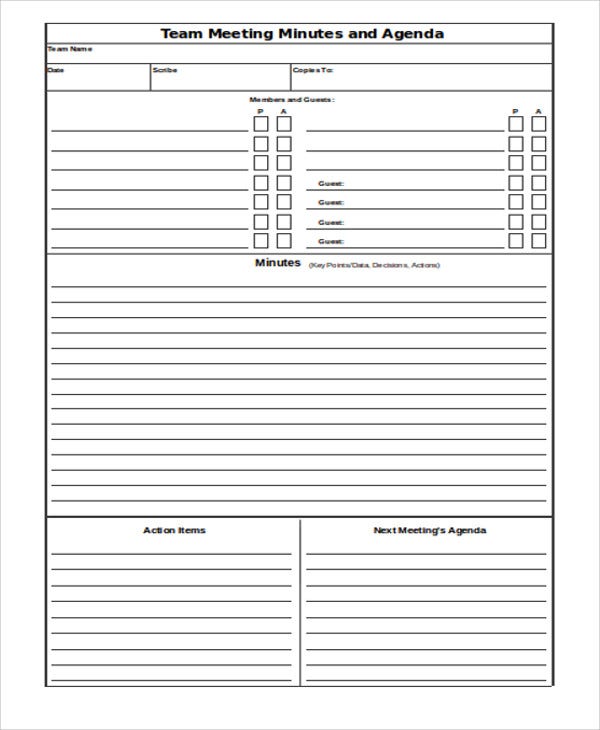 Detail Meeting Template Excel Nomer 8