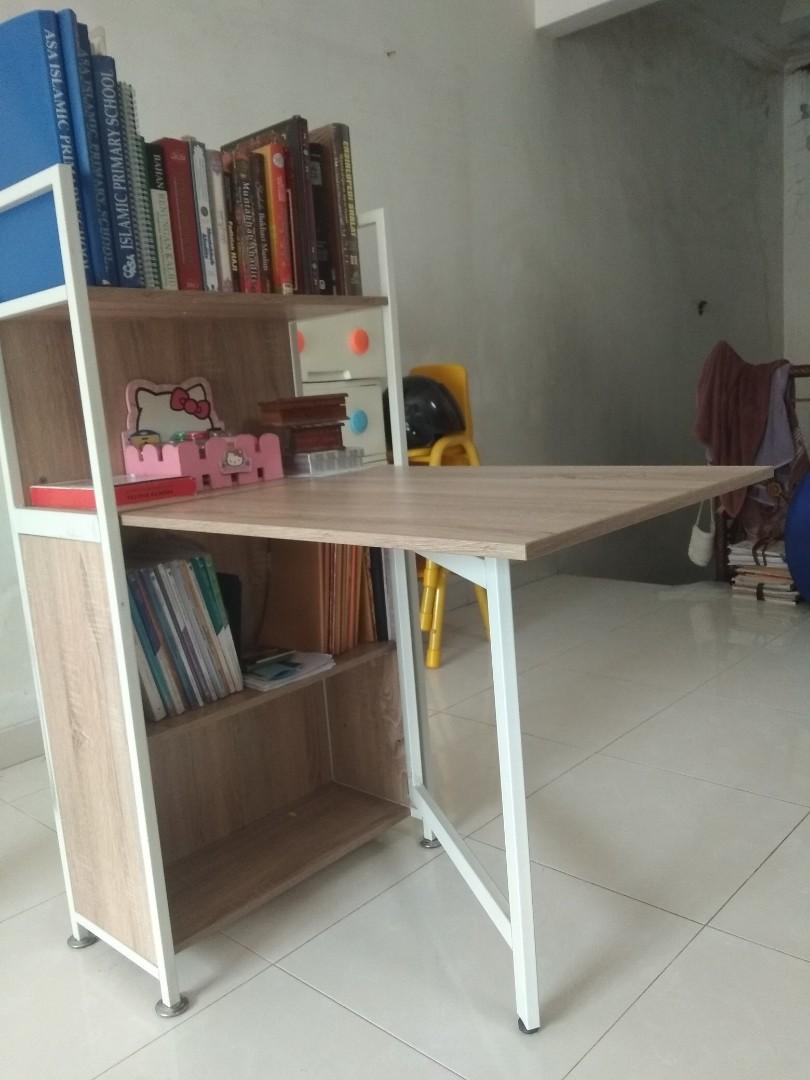 Detail Meja Belajar Dan Rak Buku Nomer 23