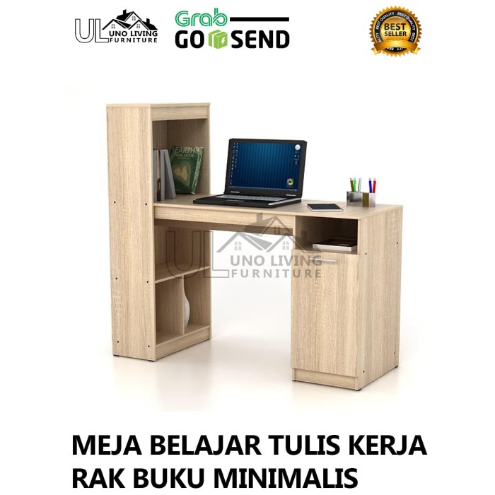 Detail Meja Belajar Rak Buku Minimalis Nomer 19