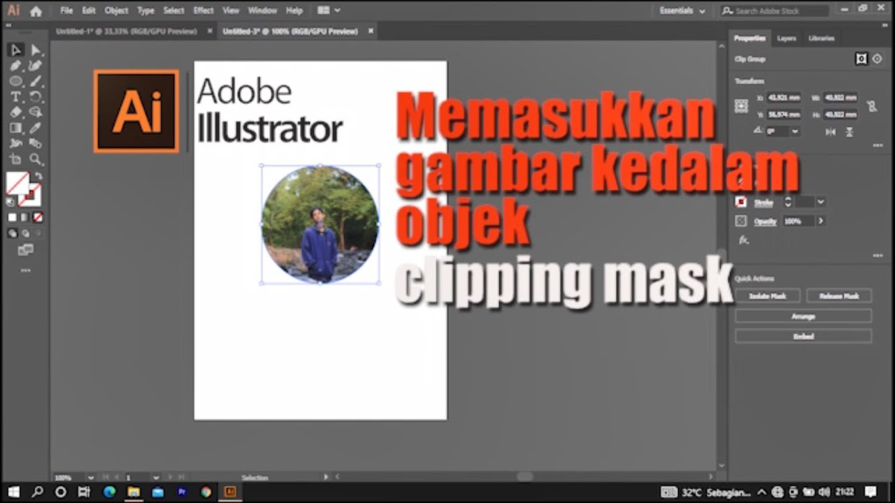 Detail Memasukan Gambar Kedalam Objek Di Illustrator Nomer 6