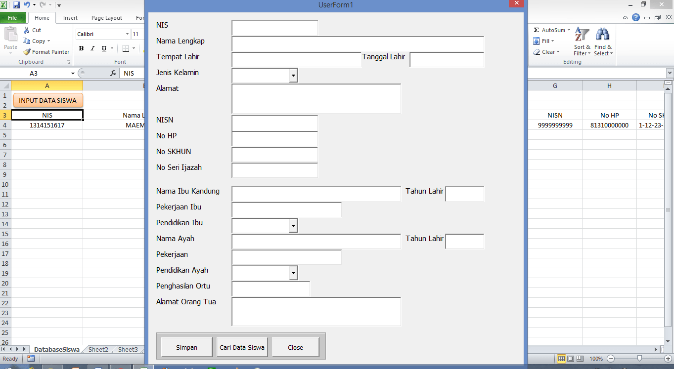 Detail Memasukkan Gambar Ke Database Dari Excel Nomer 46