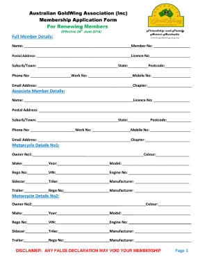 Detail Member Application Template Nomer 12