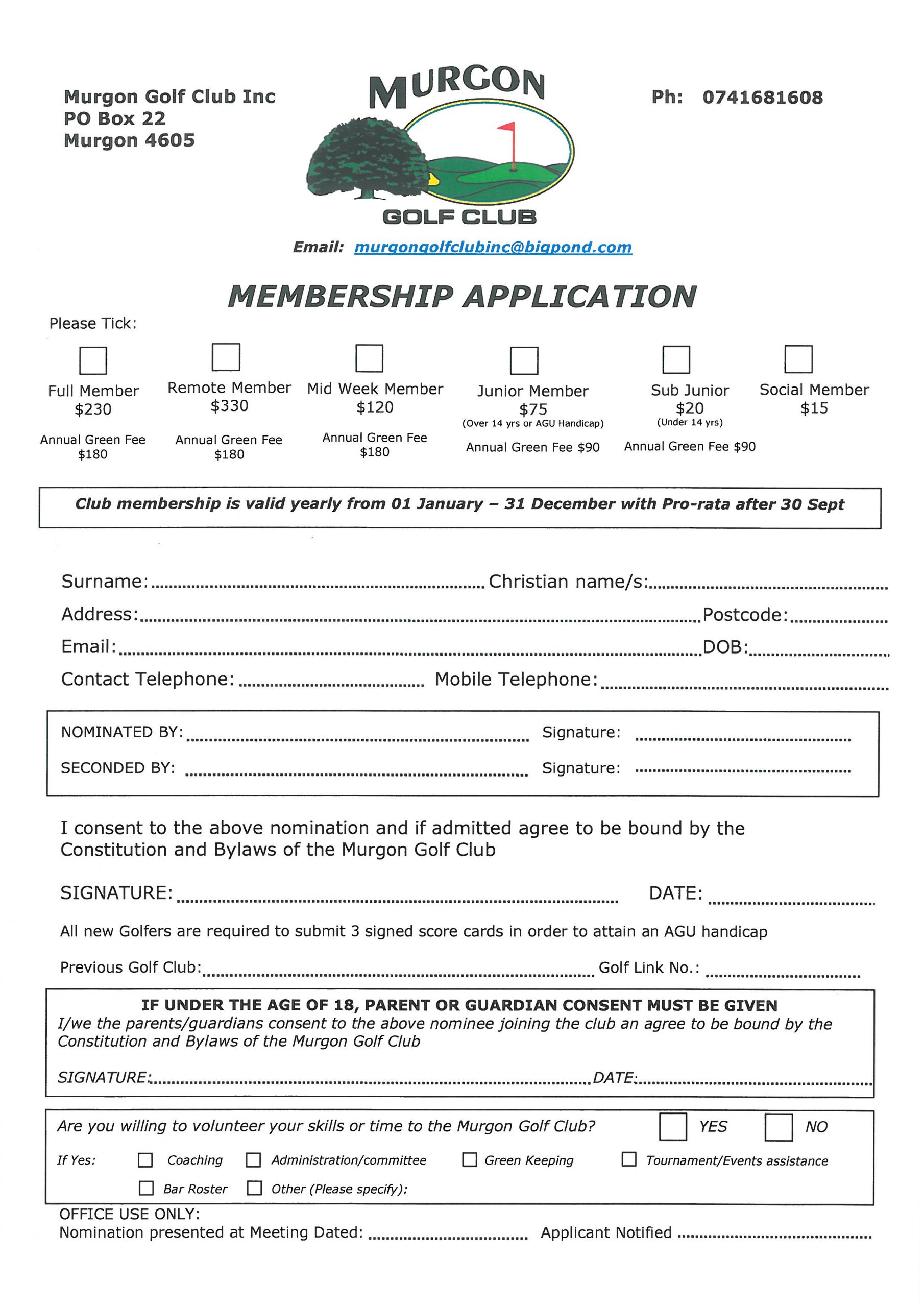 Detail Member Application Template Nomer 23