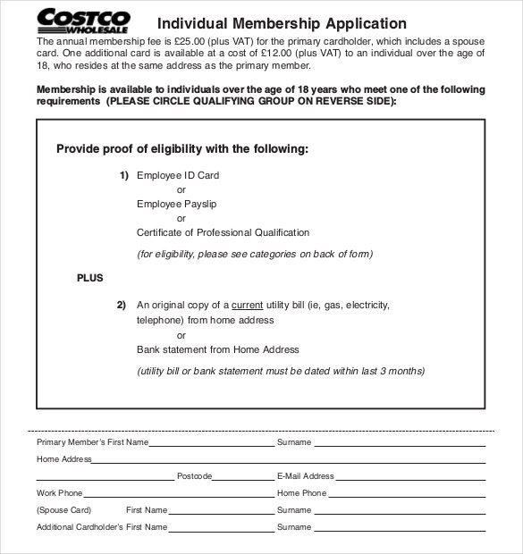 Detail Member Application Template Nomer 30