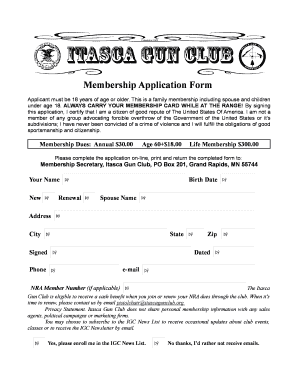 Detail Member Application Template Nomer 46