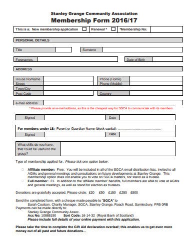 Detail Member Application Template Nomer 9