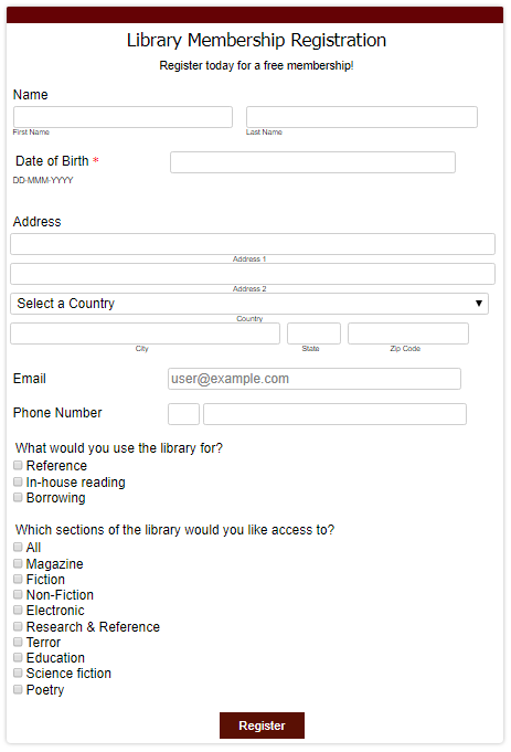 Detail Membership Application Form Template Free Nomer 21