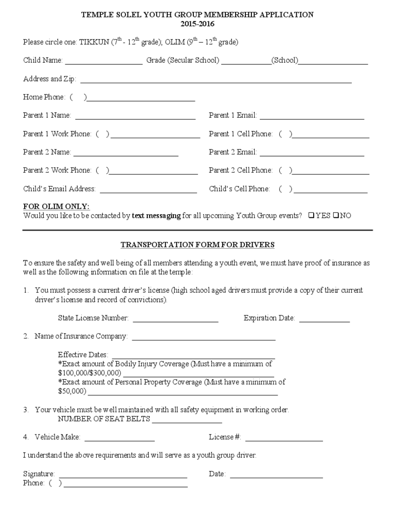 Detail Membership Application Form Template Free Nomer 40