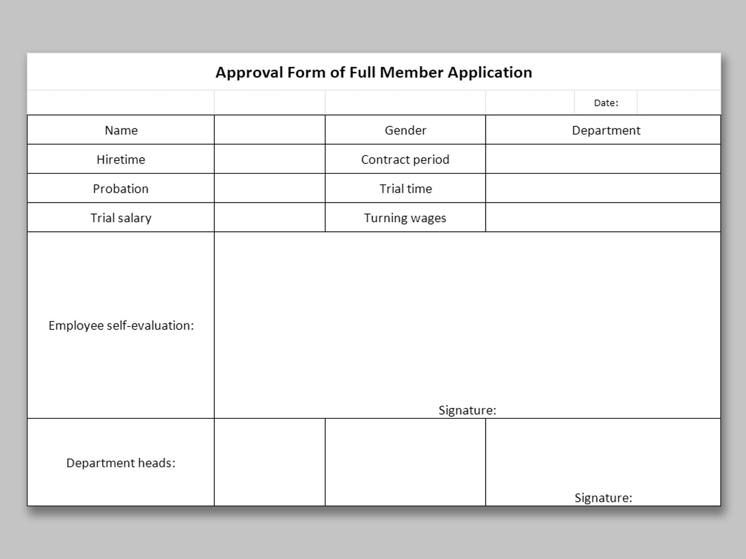 Detail Membership Application Form Template Free Nomer 49