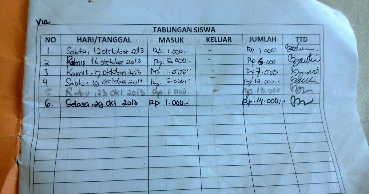 Membuat Buku Tabungan - KibrisPDR