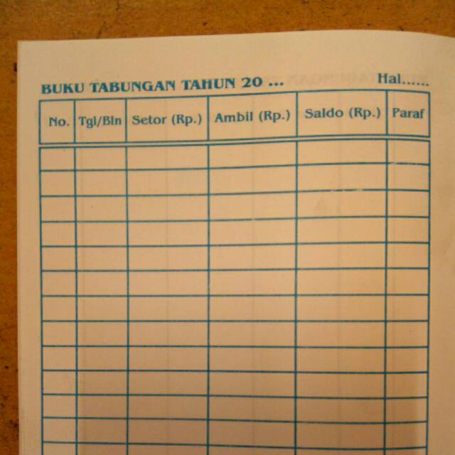 Detail Membuat Buku Tabungan Nomer 5