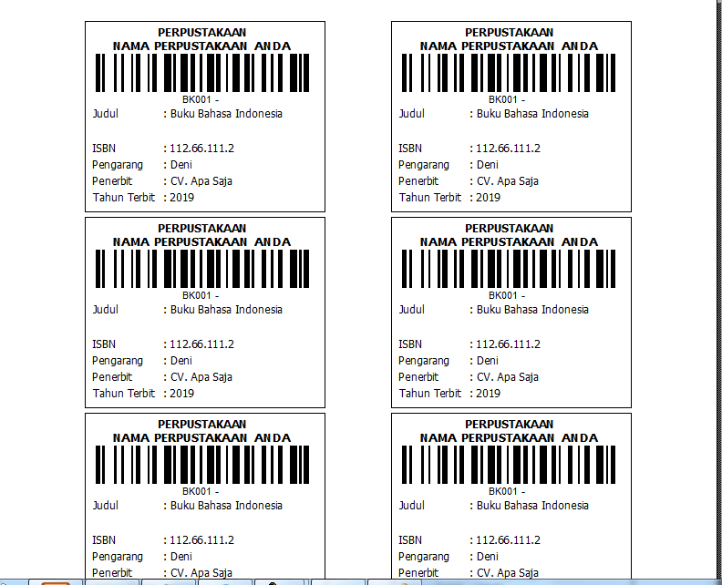 Detail Membuat Label Buku Perpustakaan Nomer 28