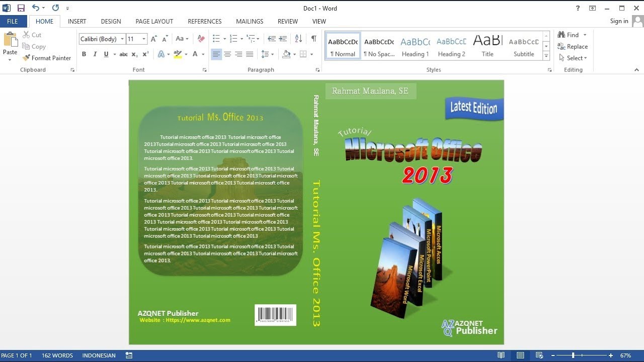 Detail Membuat Sampul Buku Nomer 8