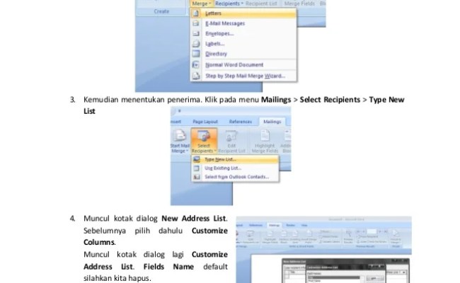 Detail Membuat Surat Massal Di Word 2007 Nomer 35