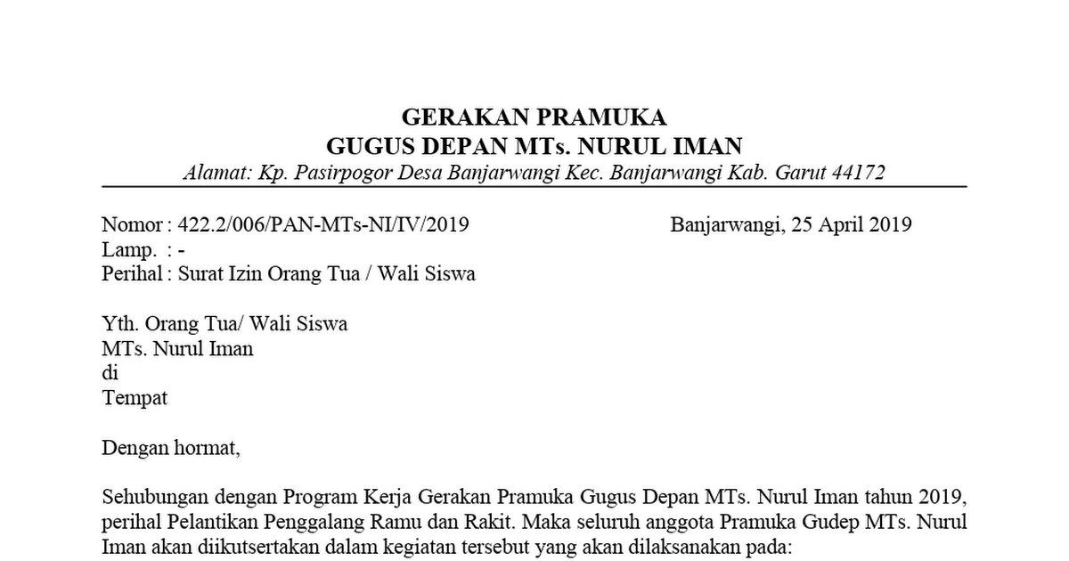 Detail Membuat Surat Untuk Orang Tua Nomer 33