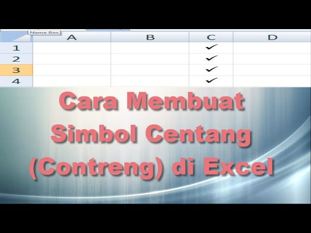 Detail Membuat Tanda Centang Di Excel Nomer 15