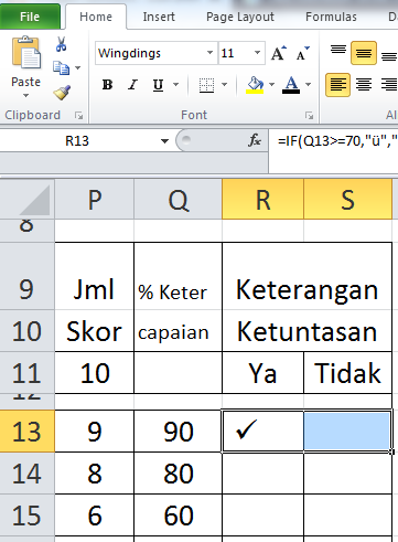 Detail Membuat Tanda Centang Di Excel Nomer 21