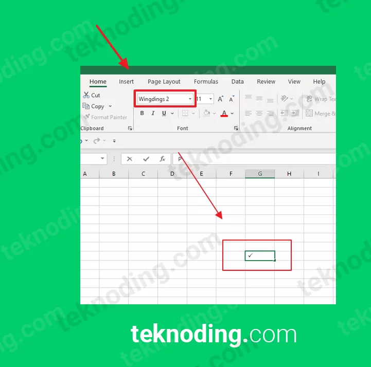 Detail Membuat Tanda Centang Di Excel Nomer 23