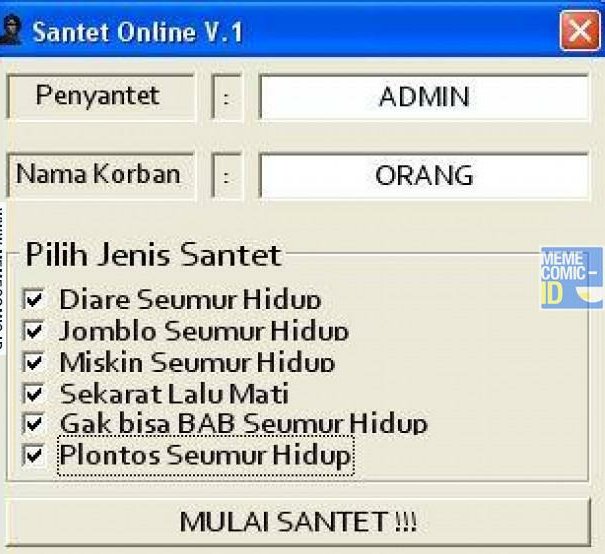 Detail Meme Santet Online Nomer 7