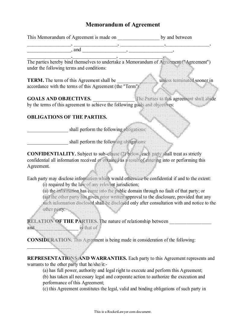 Detail Memorandum Of Understanding Template Word Nomer 34