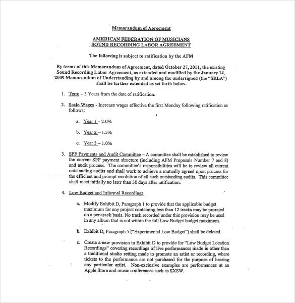 Detail Memorandum Of Understanding Template Word Nomer 43