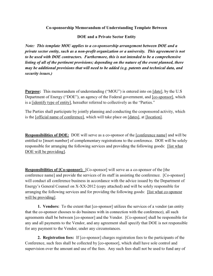 Detail Memorandum Of Understanding Template Word Nomer 46