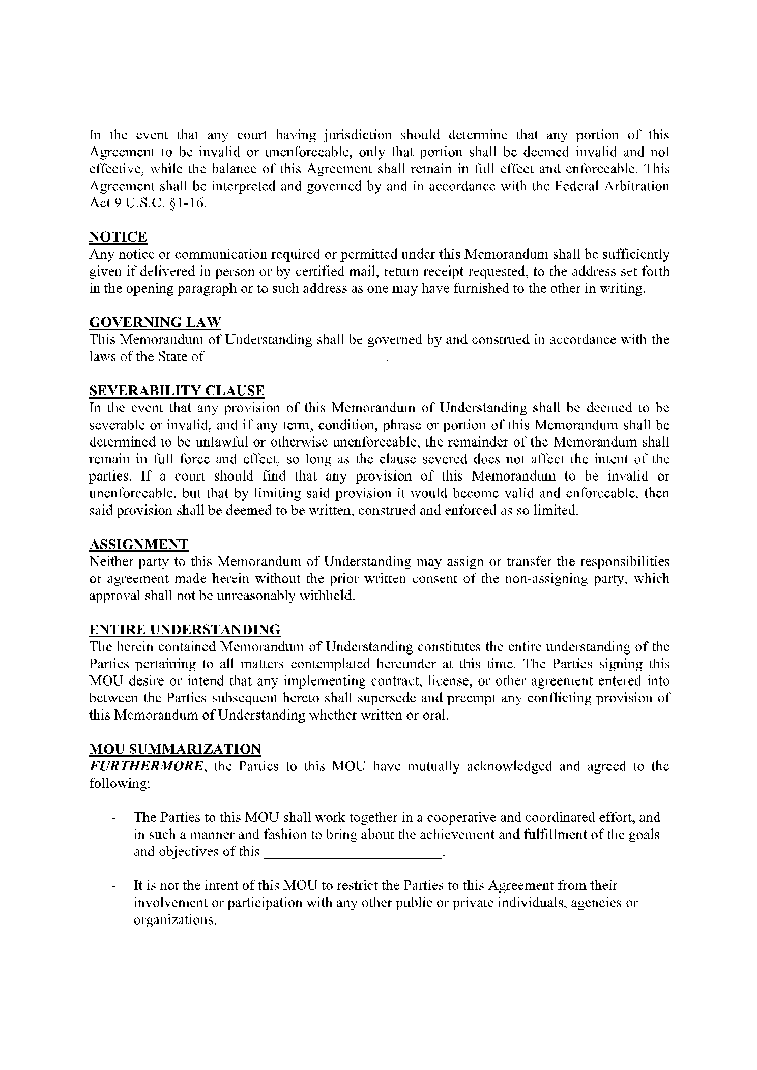 Detail Memorandum Of Understanding Template Word Nomer 51
