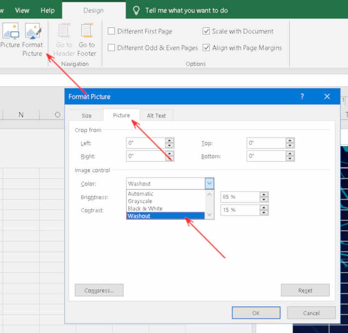 Detail Menambakan Watermark Gambar Di Excel Nomer 14