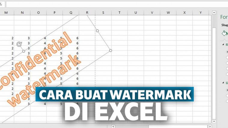 Detail Menambakan Watermark Gambar Di Excel Nomer 2