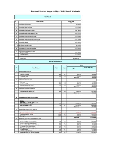 Detail Menghitung Rab Rumah Nomer 23