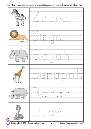 Detail Menghubungkan Gambar Binatang Yang Sama Untuk Kelas Tk Nomer 14