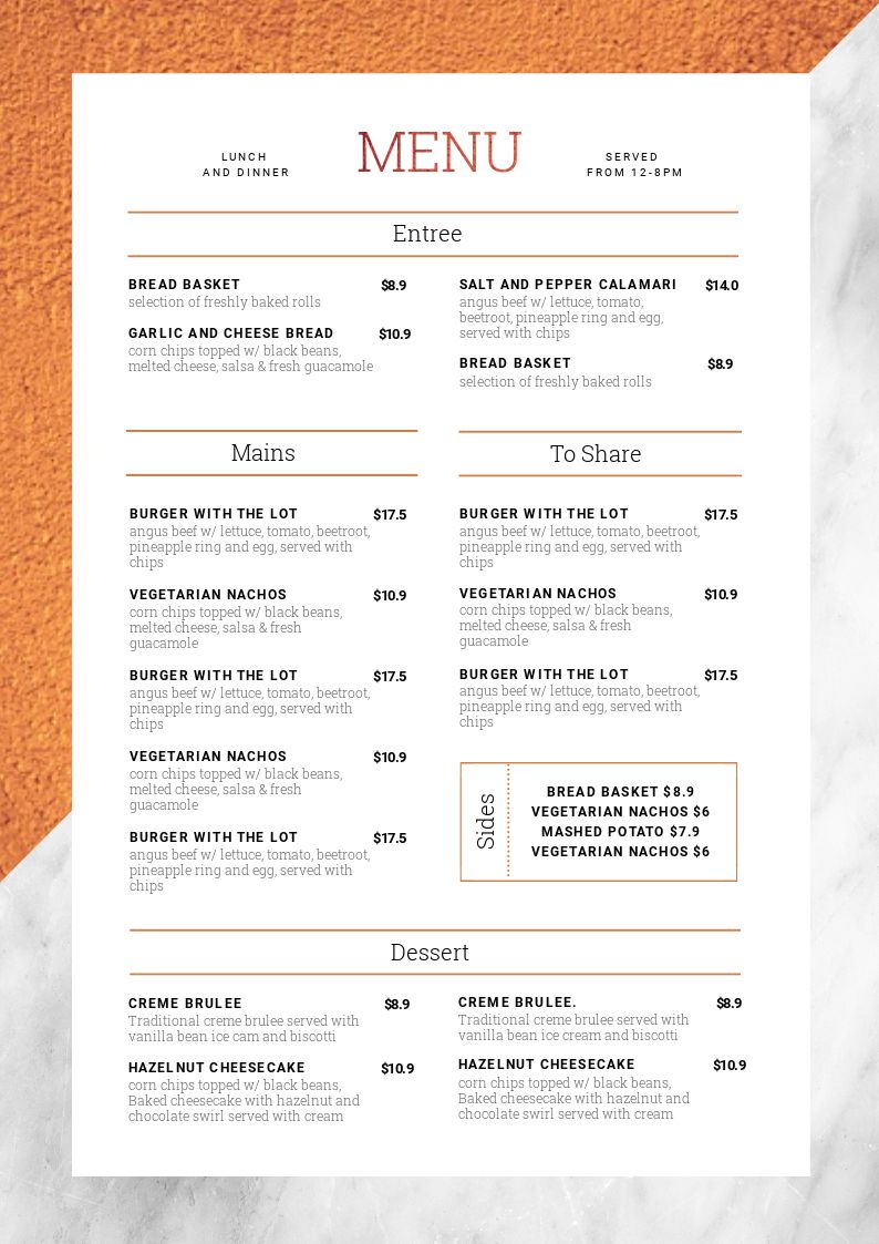 Detail Menu Design Template Nomer 12