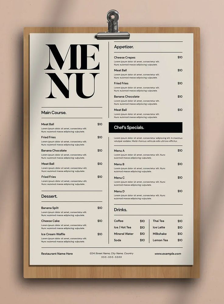 Detail Menu Design Template Nomer 23