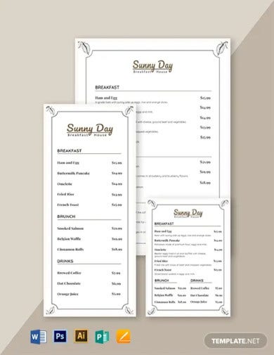 Detail Menu Template Free Nomer 42