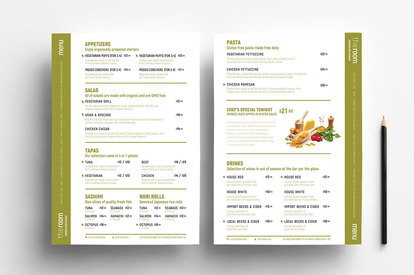 Detail Menu Template Free Nomer 47