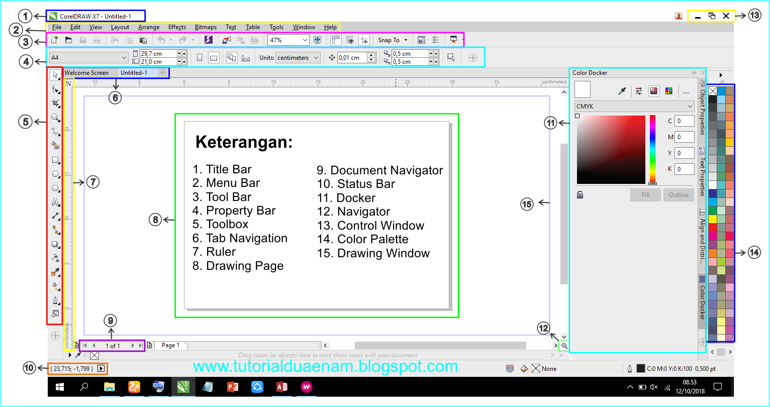 Detail Menu Yann Digunakan Untuk Menyimpan Gambar Lain Di Corel Draw Nomer 18