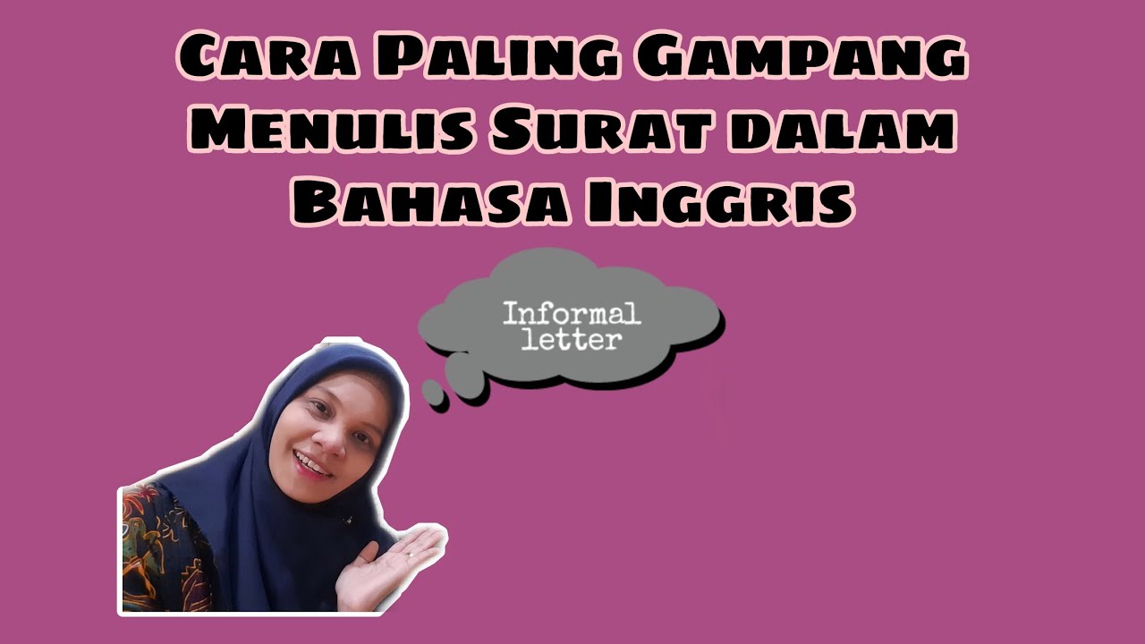 Detail Menulis Surat Dalam Bahasa Inggris Nomer 35