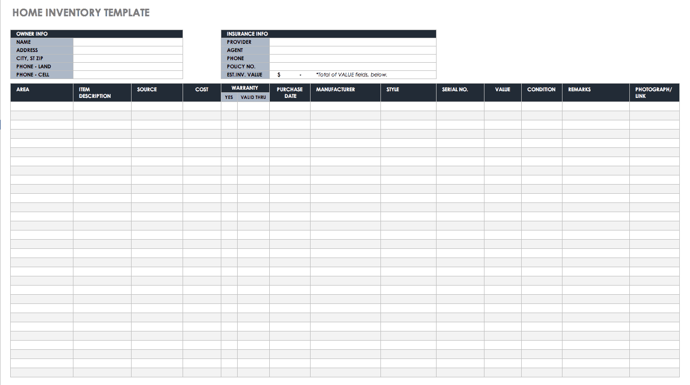 Download Merchandise Spreadsheet Template Nomer 4