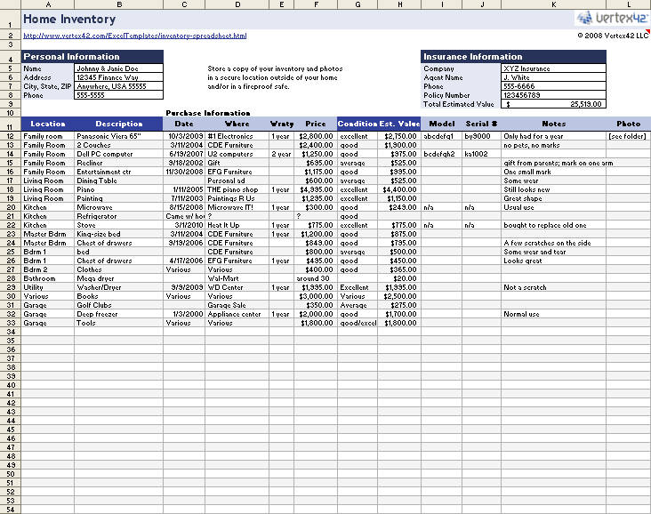 Detail Merchandise Spreadsheet Template Nomer 5