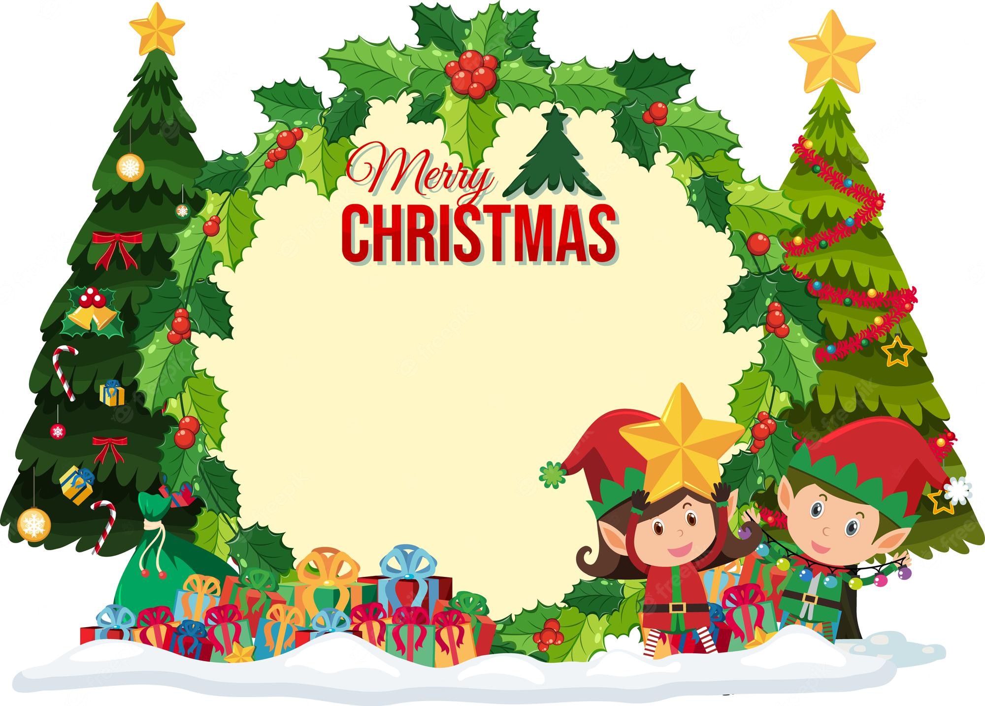 Detail Merry Christmas Template Nomer 35