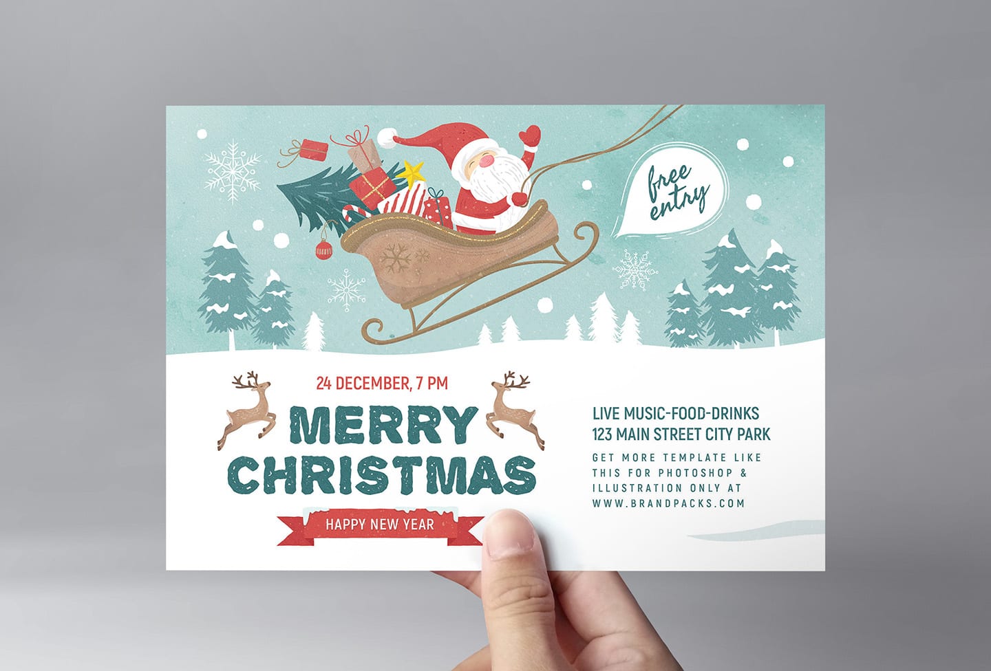 Detail Merry Christmas Template Nomer 46