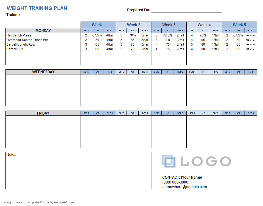 Detail Mesocycle Template Excel Nomer 14