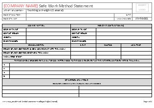 Detail Method Statement For Working At Height Template Nomer 12