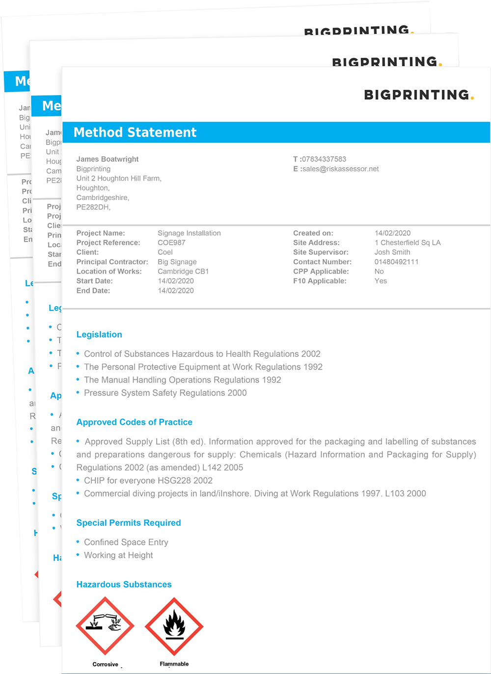 Detail Method Statement For Working At Height Template Nomer 16